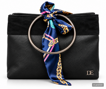 Desiderius Cailin Damen Ledertasche Schwarz Blogger Edition Echtleder Tasche F2