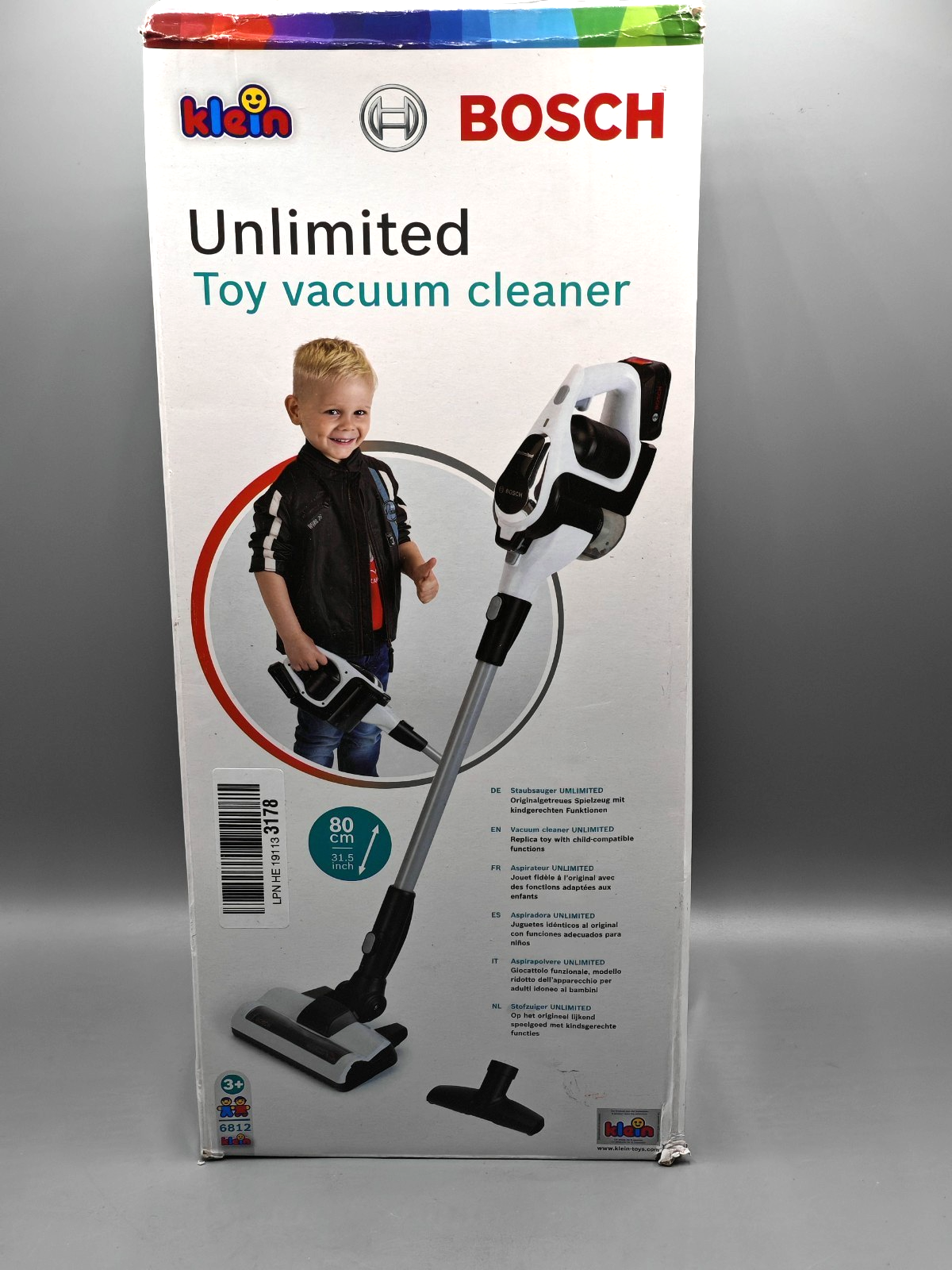 Bosch Klein Unlimited Spielzeug-Staubsauger – Realistisches Haushalts-Set für Ki