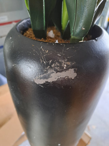 ABELLA Flora Künstl. Allium Keramik-Vase Höhe 93 cm Deko Pflanze mit Fehler