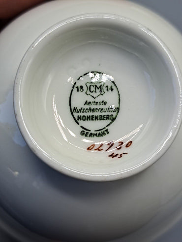 Hutschenreuther Porzellan, 1 Tasse, Untertasse und Teller