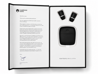Cambridge Audio Melomania 1+ Schwarz True Wireless Bluetooth In-Ear Kopfhörer A8