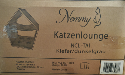 Nemmy Katzenlounge Katzenhöhle Hängematte Katzenbett Katzenhaus Indoor