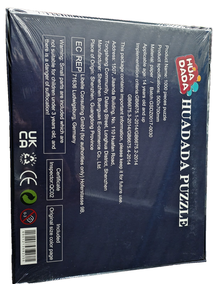 Huadada Puzzle 1000 Teile 1000 Pieces Jigsaw Puzzle Freizeit Spiel