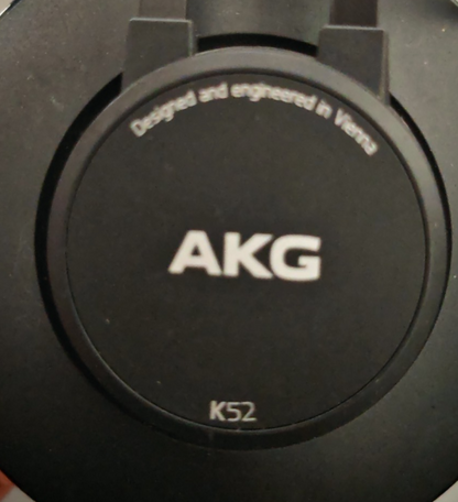 AKG K52 Studio Kopfhörer Over Ear 32 Ohm 40mm Geschlossen 3,5mm Schwarz A8