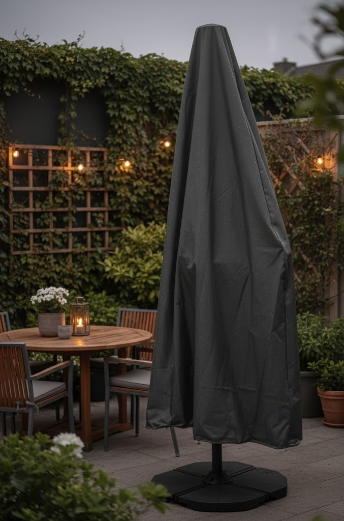 ProGarden Schirmabdeckung Ø300cm Sonnenschirm Schutzhülle Wetterfest Garten E5