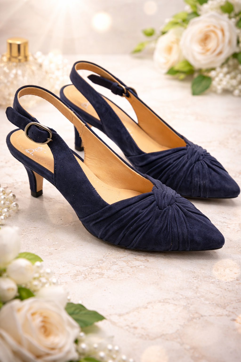 Perlato Damenschuhe 36 Blau – Flex Sole elegante Schuhe