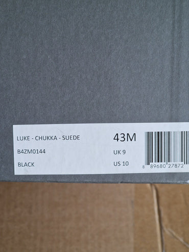 Allsaints, Luke Chukka Suede, Schwarz, Größe 43, Herren