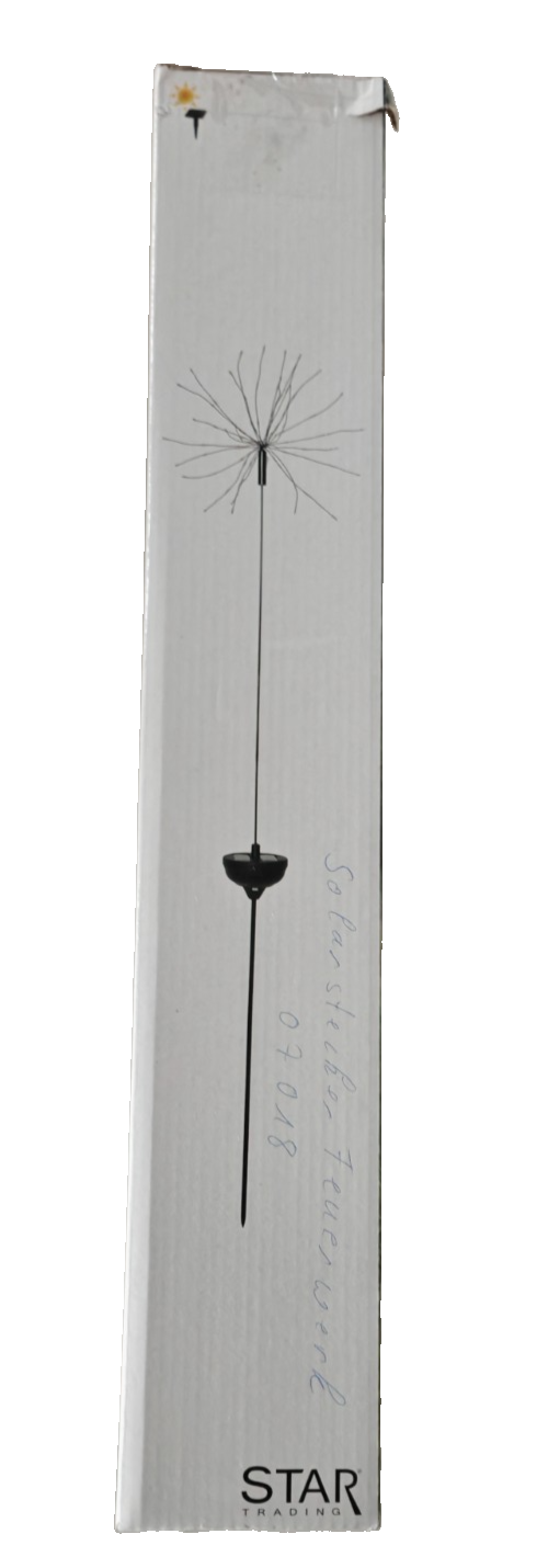 Star Trading Solar LED Feuerwerk Gartenstecker 100 cm Warmweiß 90 LEDs HA33