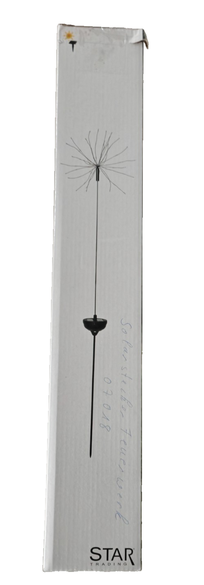 Star Trading Solar LED Feuerwerk Gartenstecker 100 cm Warmweiß 90 LEDs HA33