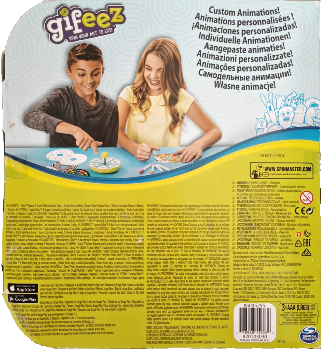 Spin Master Gifeez Animations Kreativset 30+ Animationen Malset ab 6 Jahre D5