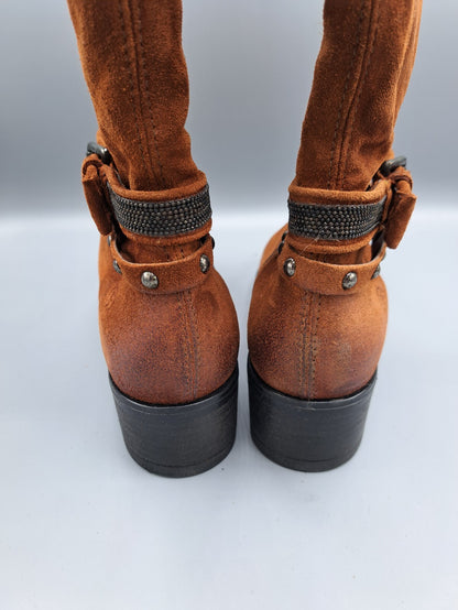 Olip Italia Spa Damen Stiefel Gr. 39 | Braun Damenschuhe