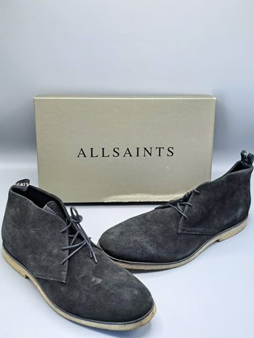 Allsaints, Luke Chukka Suede, Schwarz, Größe 44, Herren