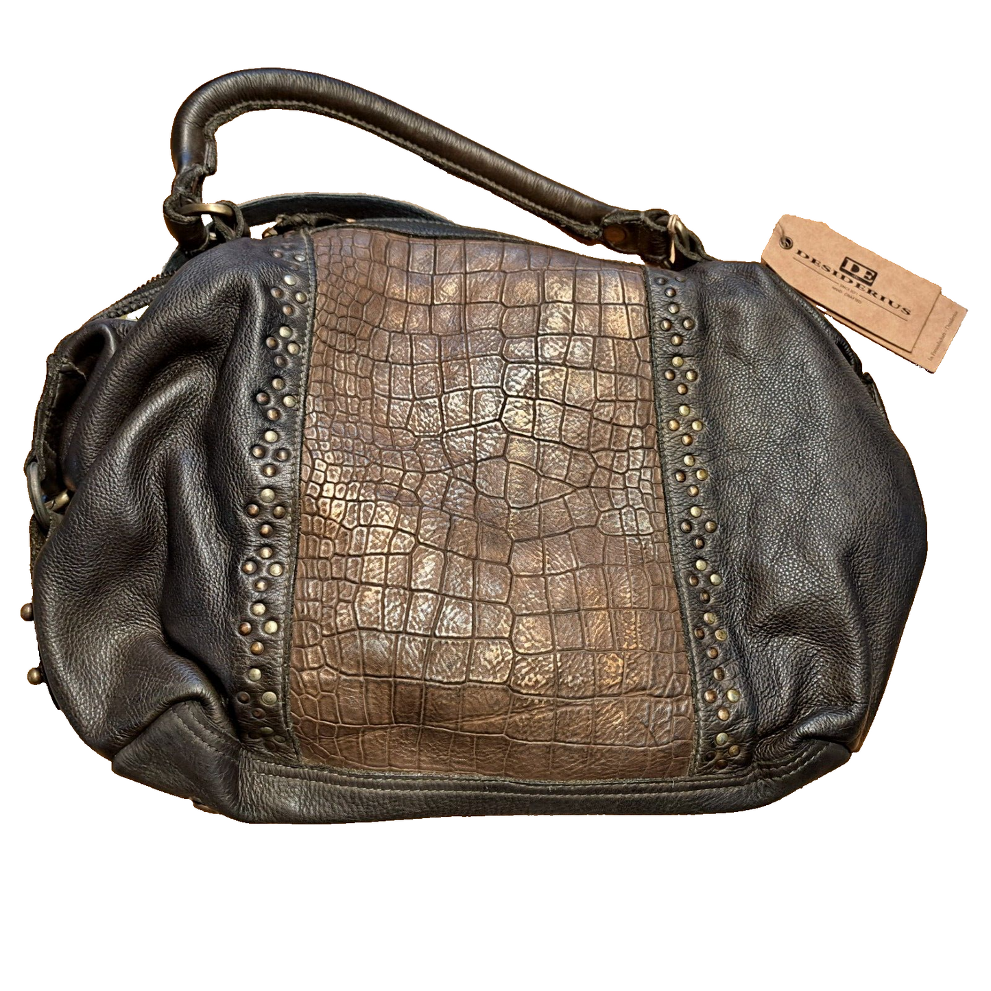 Desiderius Mons Java Handtasche Damen Dark Olive – Stilvoll & Hochwertig
