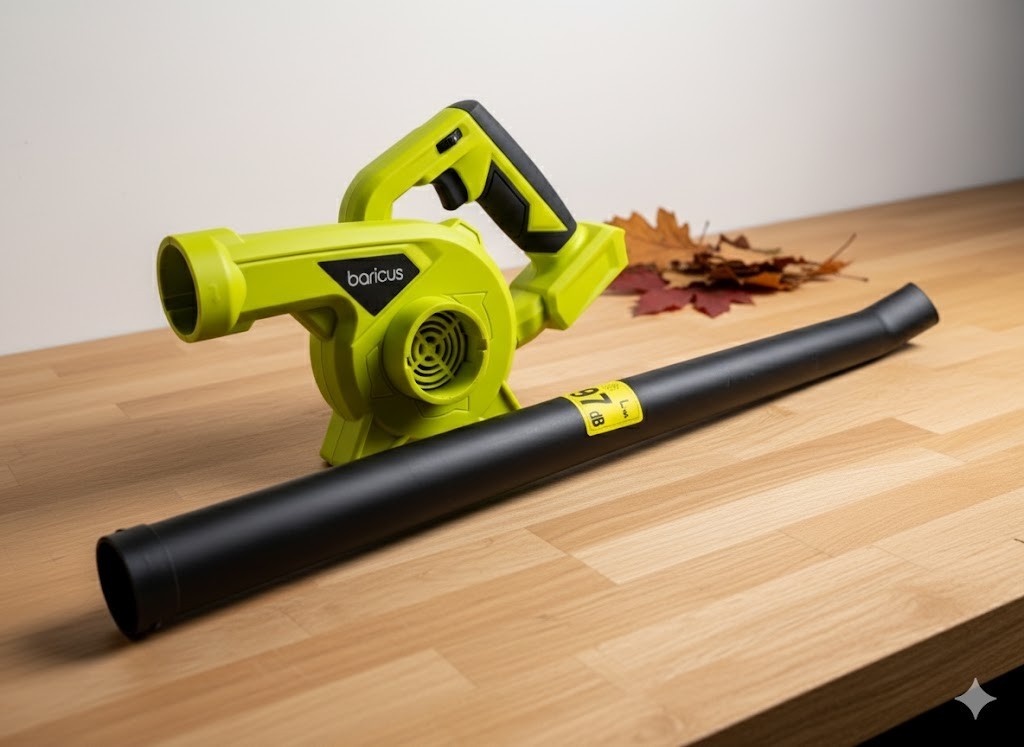Baricus 18V Universal Laubbläser | 3 Blasrohre & Extra Leicht | Akku-Gebläse