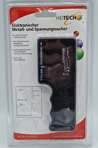 HeiTech Metall- & Spannungssucher Leiterdetektor Stromdetektor Kabelsuchgerät A2