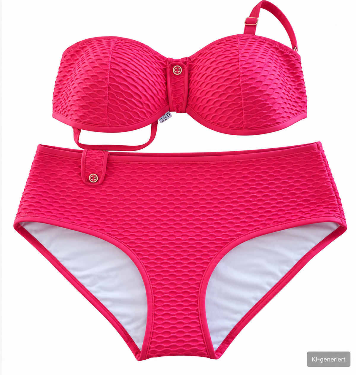 PrimaDonna Damen Bikini Set 70E Hose Gr. 38 Pink Bandeau Bügelbikini  D1
