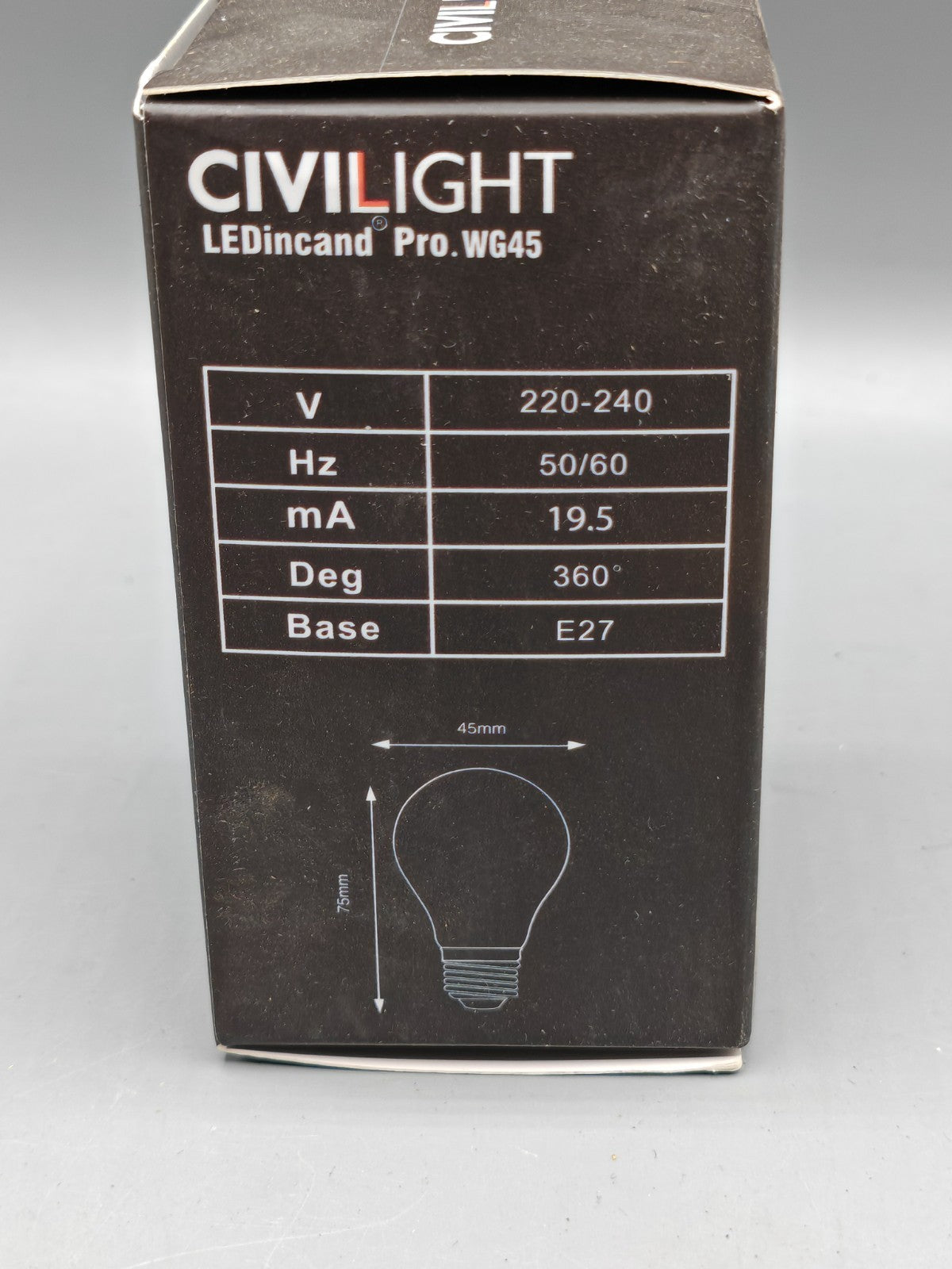 Civilight LEDincand Pro WG45, 40W, 400 Lumen, 2700K