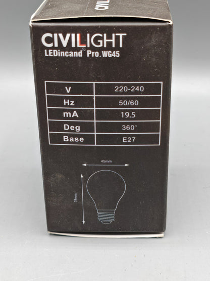 Civilight LEDincand Pro WG45, 40W, 400 Lumen, 2700K