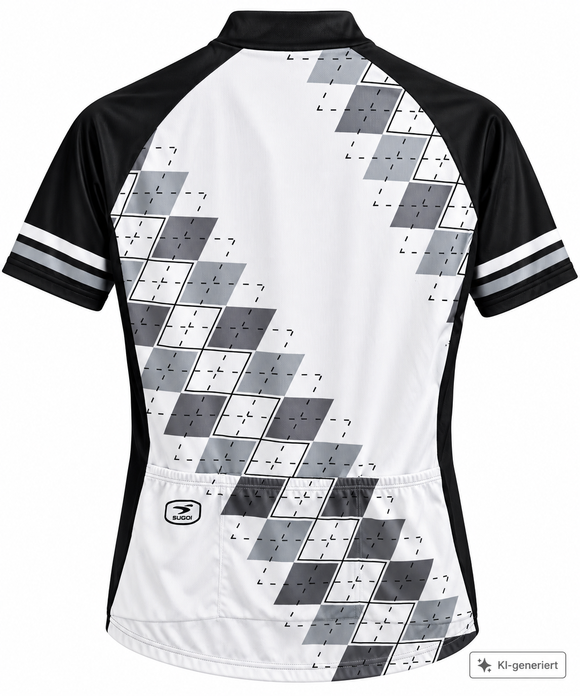 SUGOI Betty Jersey Damen Radtrikot Gr. L Schwarz Weiß Kurzarm Neu Etikett Z