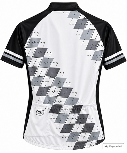 SUGOI Betty Jersey Damen Radtrikot Gr. L Schwarz Weiß Kurzarm Neu Etikett Z