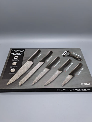 Cheffinger 6-teiliges Messerset, Marble