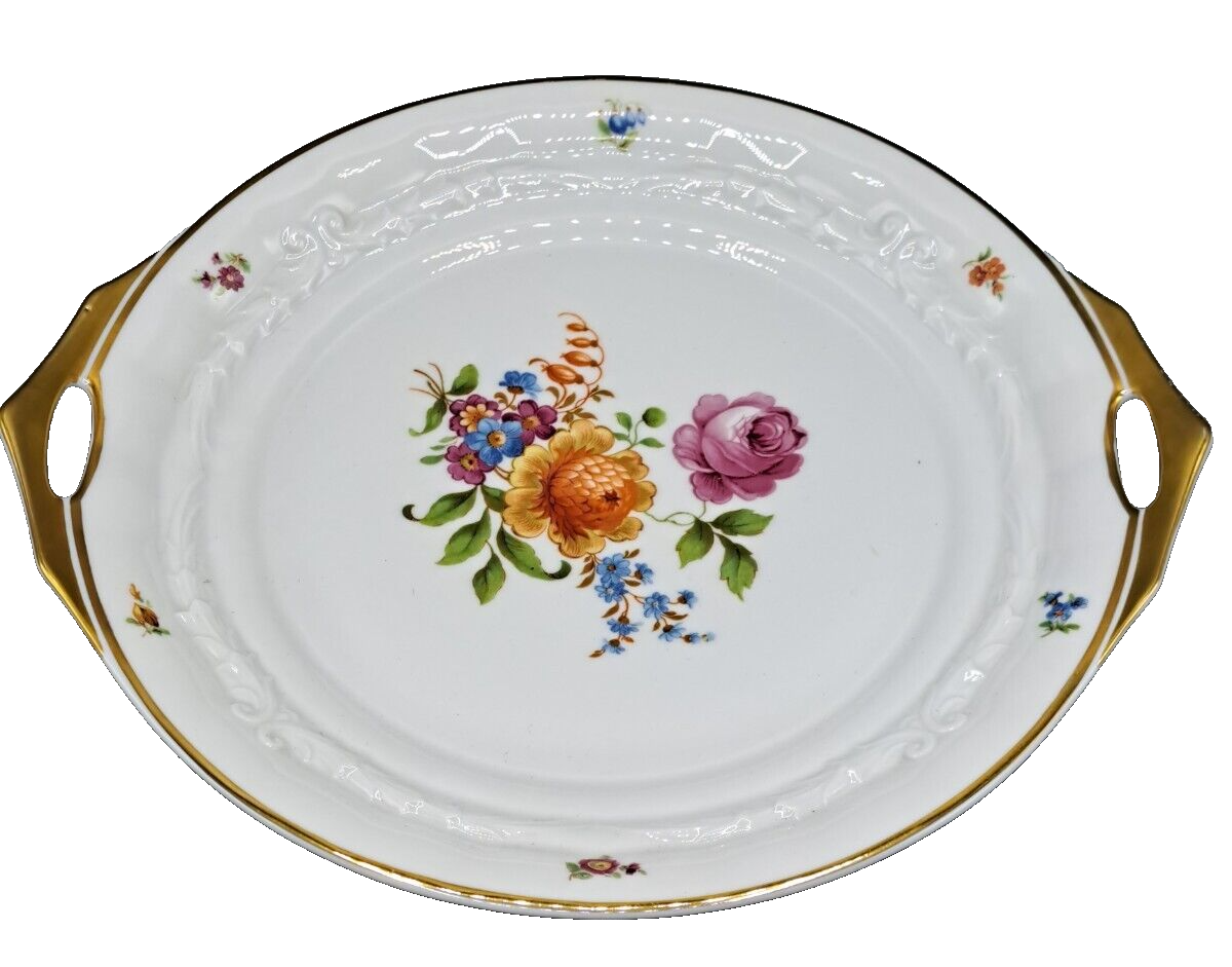 Rosenthal Rosenschale Ideal Selb Bavaria Porzellan Schale Blumen Goldrand
