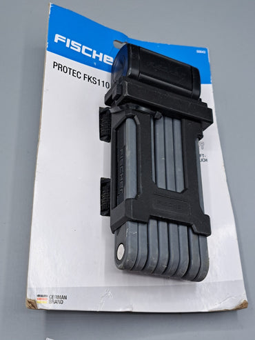 Fischer Soft-Touch PROTEC FKS110 110cm Falt-Fahrradschloss mit Schlüssel