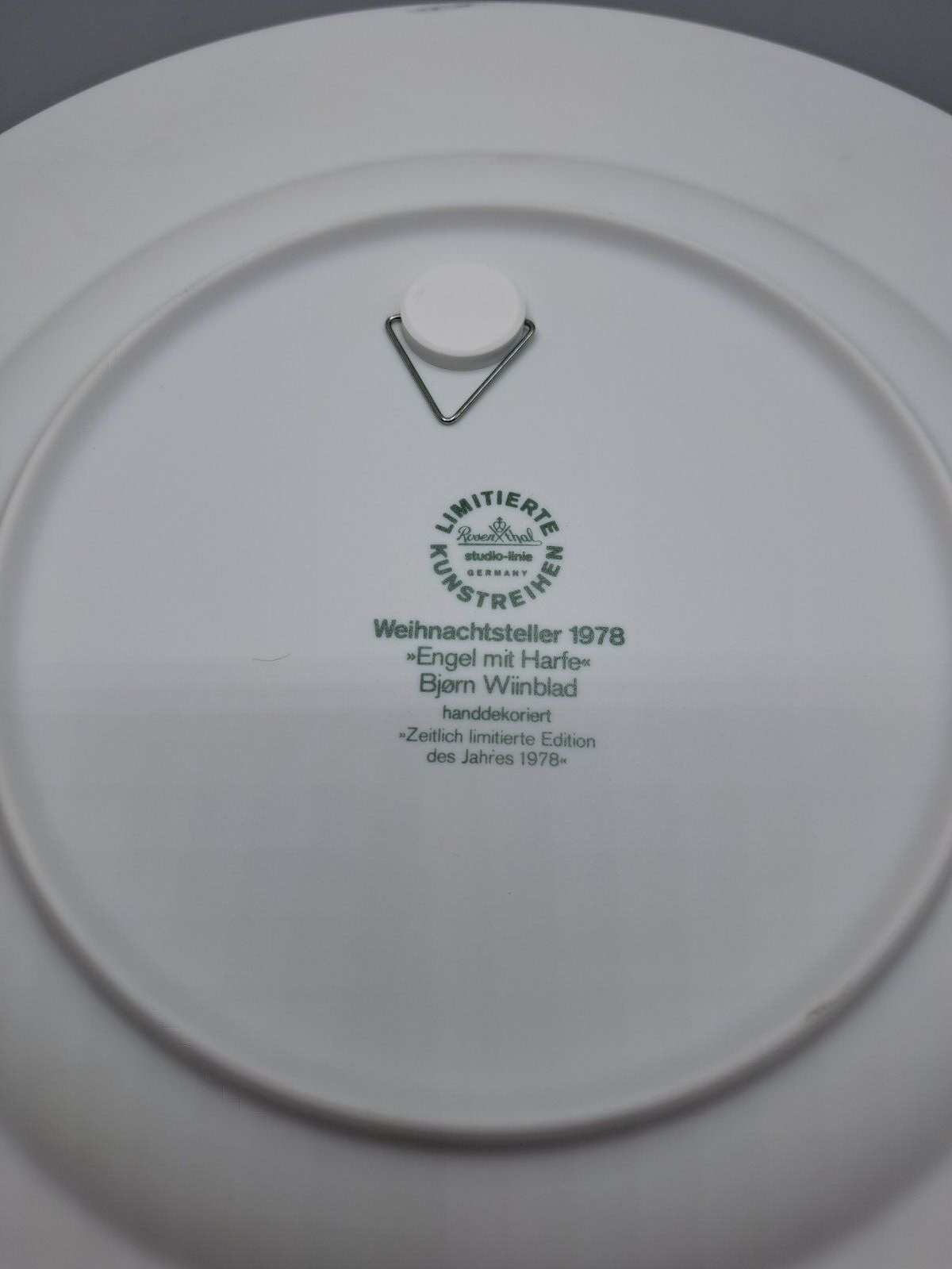 Rosenthal Weihnachtsteller in Porzellan,1978, Limitiert, Originalverpackt
