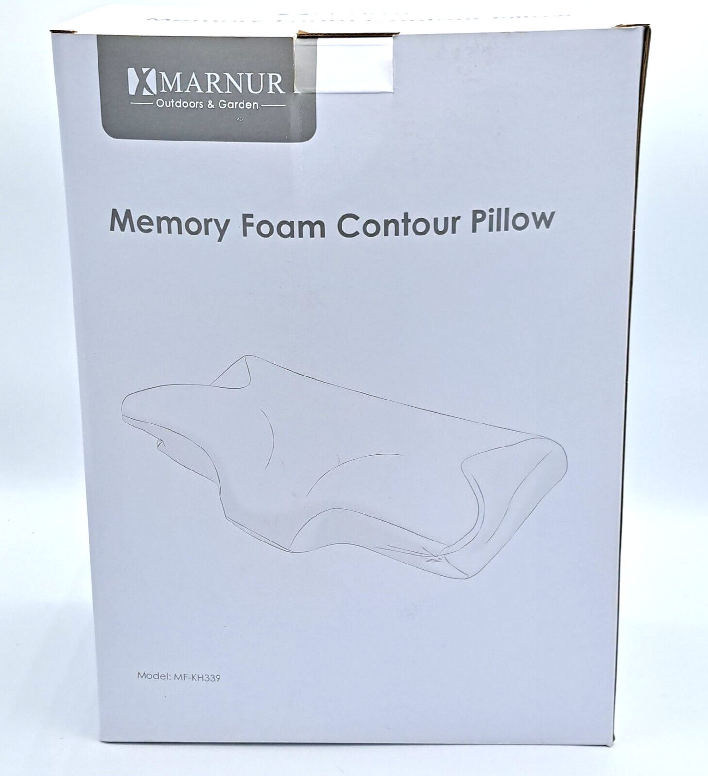 Marnur Orthopädisches Kissen Ergonom. Nackenstützkissen aus Memory Foam,63x36cm