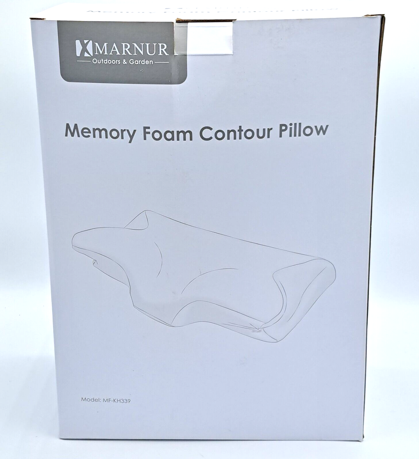 Marnur Orthopädisches Kissen Ergonom. Nackenstützkissen aus Memory Foam,63x36cm