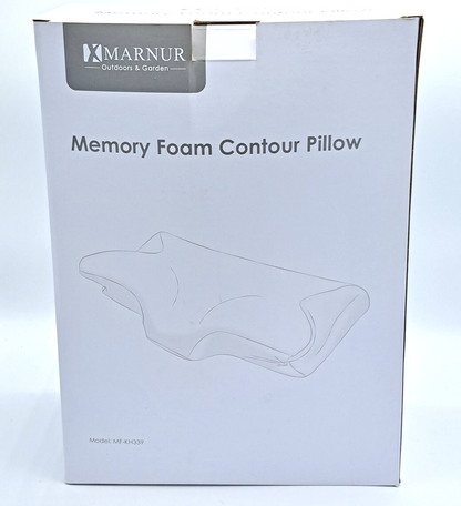 Marnur Orthopädisches Kissen Ergonom. Nackenstützkissen aus Memory Foam,63x36cm