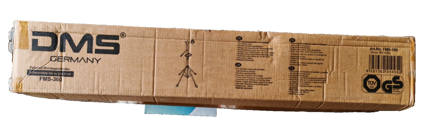 DMS FMS-360 Fahrrad Montageständer Reparaturständer 4-Bein Stativ Werkstatt HA32