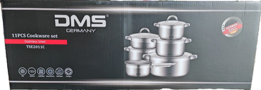 DMS 11-teiliges Topfset Edelstahl Induktion beschichtet Kochtopf Set