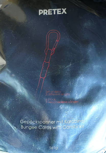 Pretex Gepäckspanner 6er Set Karabiner Expander Gepäckgummi Spanngummi A3
