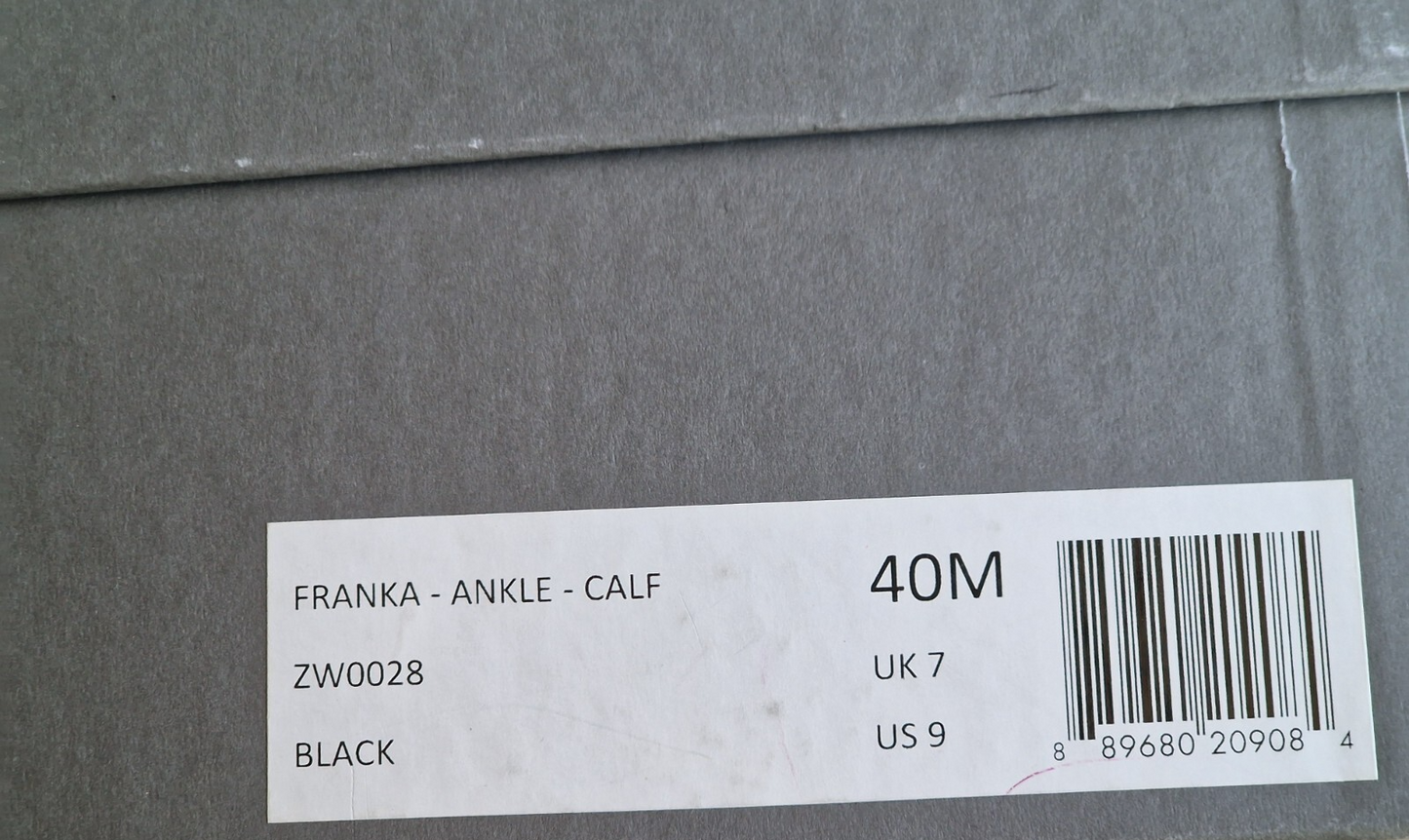 AllSaints Franka Damen Boots Leder Schwarz Schnürstiefel Biker Stiefel Gr. 40 G1