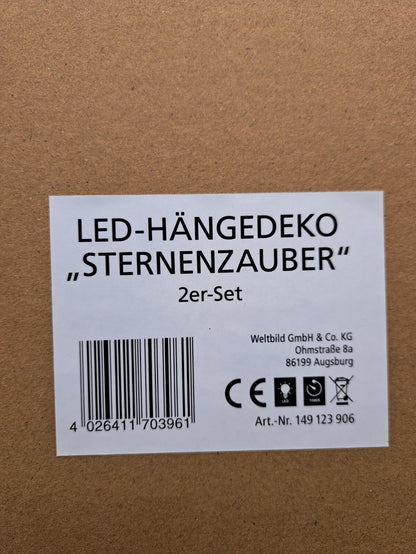Weltbild LED-Hängedeko "Sternenzauber" 2er Set