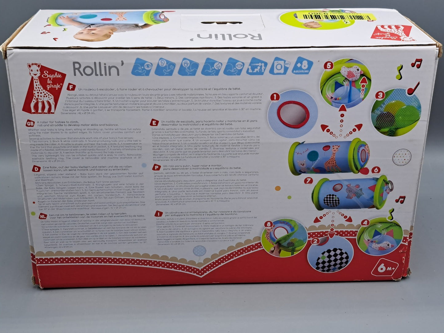Sophie de Giraf Lernspielzeug, das Rollen spielt, grün