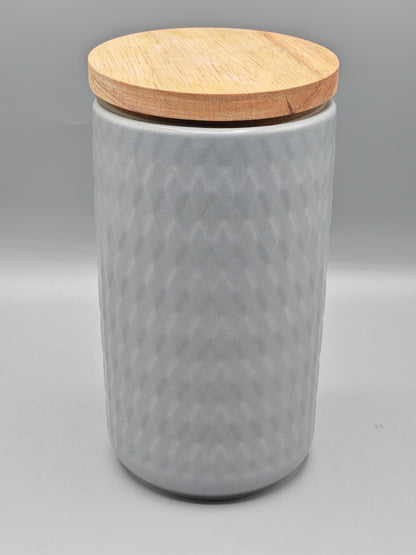 Springlane Keramik Vorratsdosen Stripes mit Holzdeckel Aufbewahrungsdosen Küche