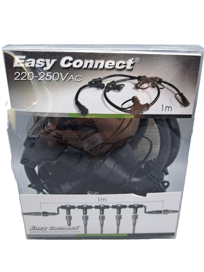 Easy Connect 66320 5-fach Verteiler 1m IP67 16A Garten Beleuchtung Kabel HA34