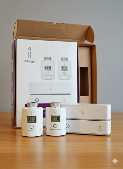 Innogy Smart Home Heizungssteuerung Set – 2 Thermostate & Zentrale Einheit