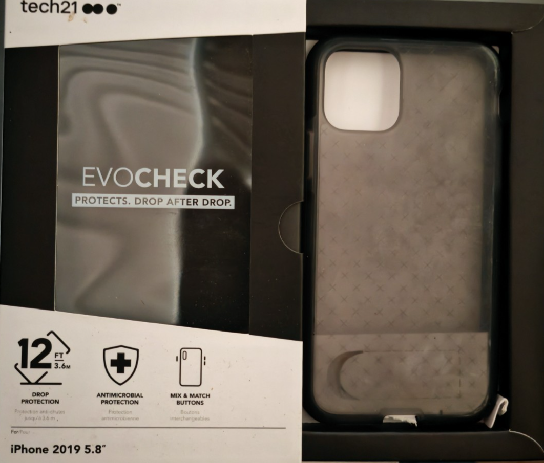 Tech21 Evo Check iPhone 11 Pro 5,8" Hülle Case Smokey Black T21-7227 A9