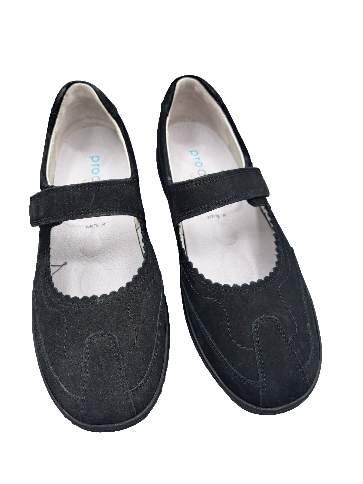 Waldläufer Pro Aktiv Damen Schuhe Gr. 36 Schwarz Klett Halbschuhe Weite H