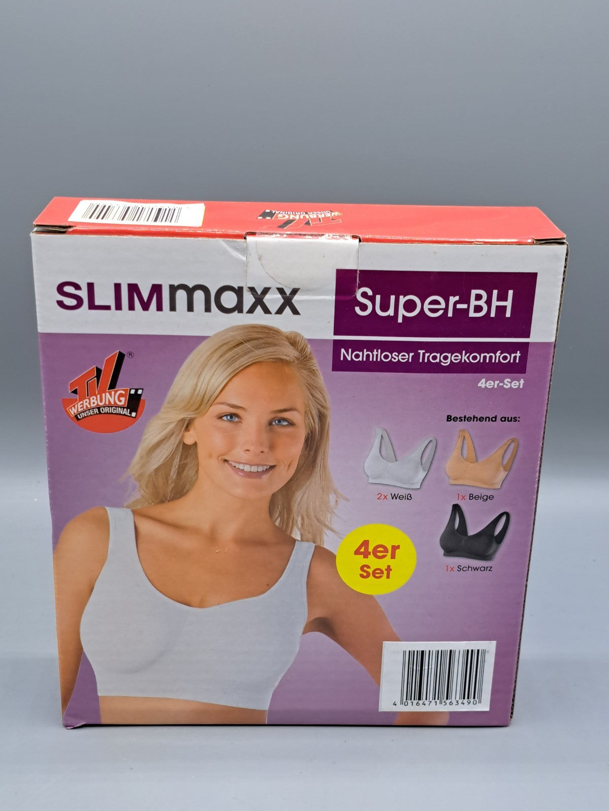 Slimmaxx Super-BH 4er- Set, Mehrere Farben, Größe M