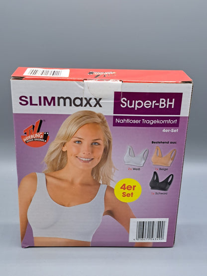 Slimmaxx Super-BH 4er- Set, Mehrere Farben, Größe M