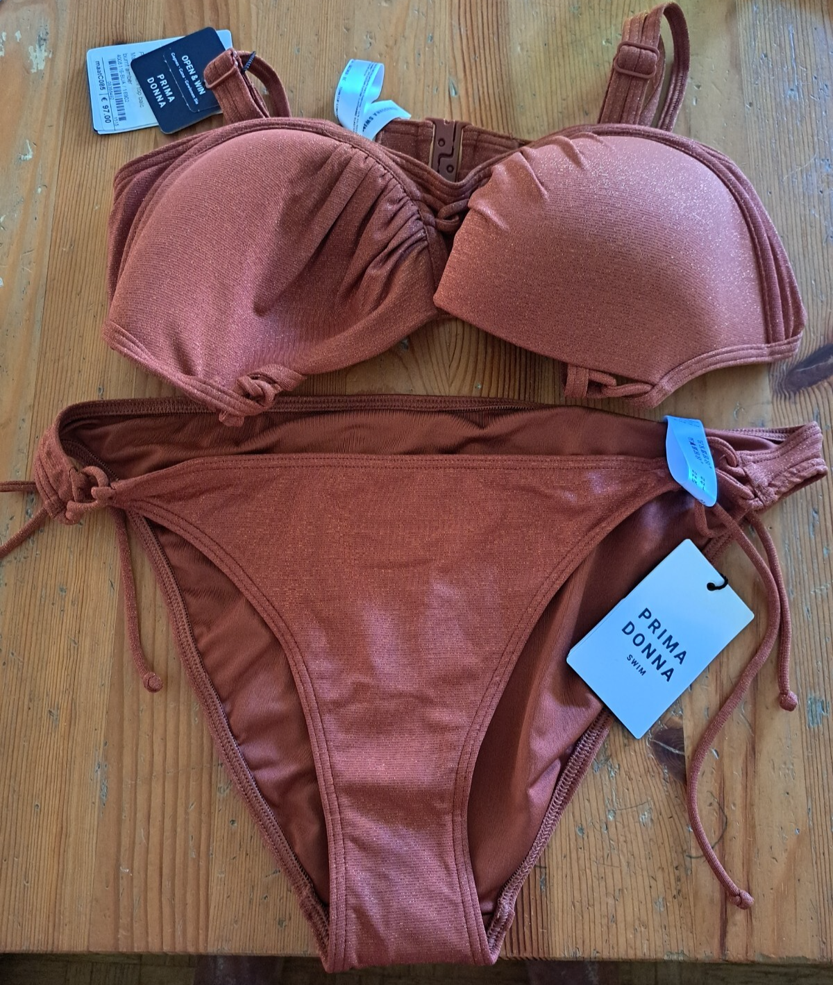 Prima Donna Bikini, Intimici, Größe 42, 85C, Farbe Burnt Amber