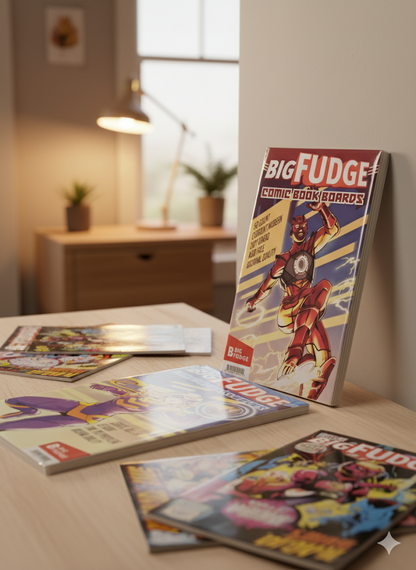 BIG FUDGE 50 Comic Hüllen und 50 Comic Boards - 18 x 27 cm