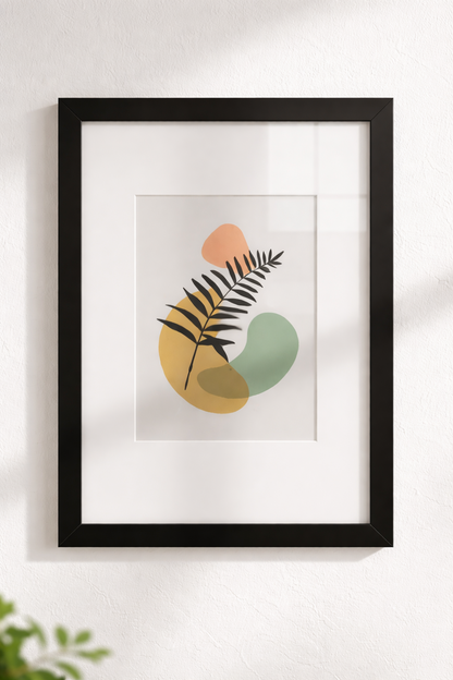 KM Trend Bilderrahmen 21x30 – Schwarz moderner Deko Rahmen Hochformat