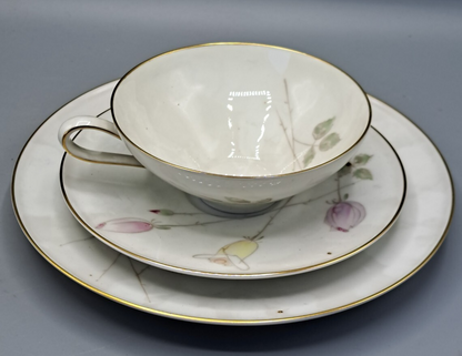 Heinrich Porzellan 1 Tasse Untertasse Teller Kaffee-Set Sammlerstück