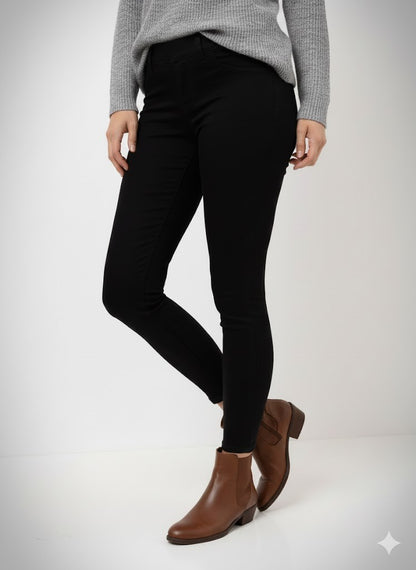 ANNI FOR FRIENDS Damen Jeggings knöchellang, Rundumdehnbund, Größe 38