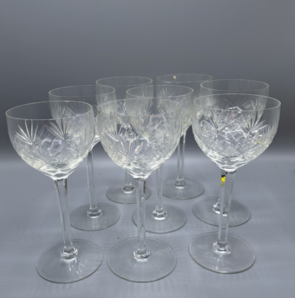 Antiquität 8-teiliges Weingläser Set Gläser Vintage Sammlerstück